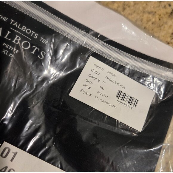 NWT Lot of 2 Talbots The Tee 100% Pima Cotton Sleeveless Size XL Pet Black Blue - Picture 11 of 13